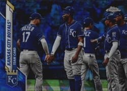 2020 Topps Chrome Sapphire Edition Base Set Kansas City Royals #668 card