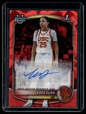 2025-26 Bowman Sapphire Chrome Prospect Autographs Sapphire Kara Dunn #CPA-KD card
