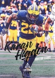 2019 Panini Luminance Base Set Karan Higdon #154 card