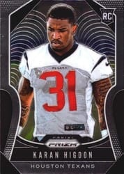 2019 Panini Prizm Base Set Karan Higdon #333 card