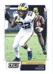 2019 Score Base Set Karan Higdon #341 card