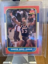 1986 Fleer Kareem Abdul-Jabbar #1 card