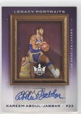2020-21 Panini Court Kings Legacy Portrait Signatures Kareem Abdul-Jabbar #LP-KAJ card