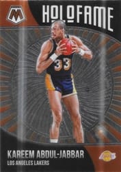 2020-21 Panini Mosaic HoloFame Kareem Abdul-Jabbar #17 card