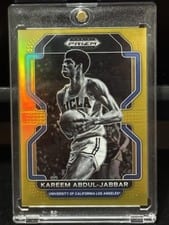 2022 Panini Prizm Draft Picks Kareem Abdul Jabbar Gold #30 card