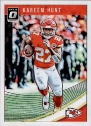 2018 Donruss Optic Base Set Kareem Hunt #50 card