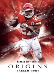 2018 Panini Origins Base Set Kareem Hunt #14 card