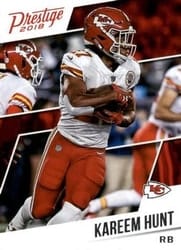 2018 Panini Prestige Base Set Kareem Hunt #160 card