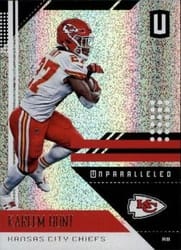 2018 Panini Unparalleled Base Set Kareem Hunt #96 card
