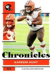 2021 Panini Chronicles Base Set Kareem Hunt #24 card