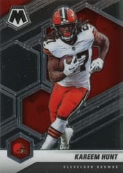 2021 Panini Mosaic Base Set Kareem Hunt #56 card