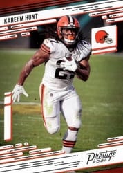 2021 Panini Prestige Base Set Kareem Hunt #124 card
