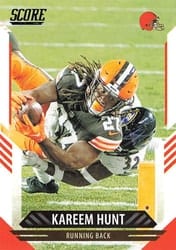 2021 Score Base Set Kareem Hunt #109 card