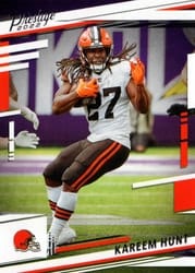 2022 Panini Prestige Base Set Kareem Hunt #69 card