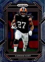 2022 Panini Prizm Base Set Kareem Hunt #68 card