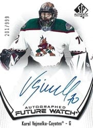 2021-22 SP Authentic Base Set Karel Vejmelka #170 card