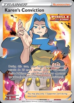 Chilling Reign Karen's Conviction #193 card