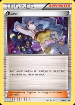 XY Black Star Promos Karen #XY177 card