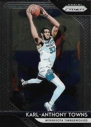 2018-19 Panini Prizm Base Set Karl-Anthony Towns #107 card