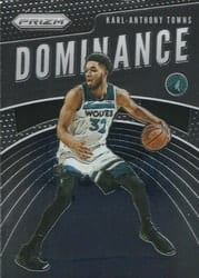 2019-20 Panini Prizm Dominance Karl-Anthony Towns #15 card