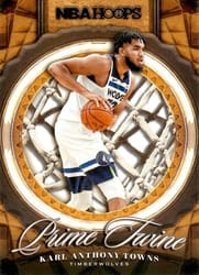 2020-21 Hoops Prime Twine Karl-Anthony Towns #25 card
