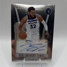 2021-22 Panini Prizm Flashback Signatures Karl-Anthony Towns #FS-KAT card