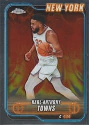 2024-25 Topps Chrome Base Set Karl-Anthony Towns #52 card