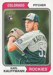 2023 Topps Heritage Base Set Karl Kauffmann #712 card