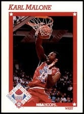 1991-92 Hoops Base Set Karl Malone #267 card