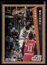 1992-93 Fleer Base Set Karl Malone #225 card