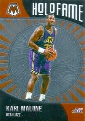 2020-21 Panini Mosaic HoloFame Karl Malone #15 card