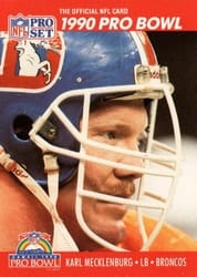 1990 Pro Set Base Set Karl Mecklenburg #355 card