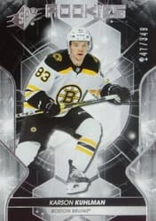 2019-20 SPx Base Set Karson Kuhlman #89 card