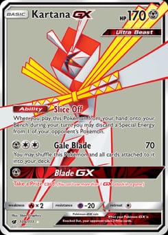 2017 Crimson Invasion Kartana-GX #106 card