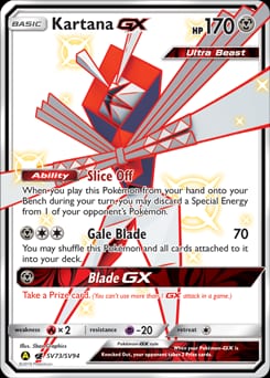 Hidden Fates Shiny Vault Kartana-GX #SV73 card