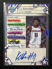 2024-25 Bowman University Chrome Course Load Autographs Karter Knox #CLA-KR card