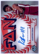 2024-25 Bowman University Chrome Fanatics Fraternity Autographs Karter Knox #FFA-KK card