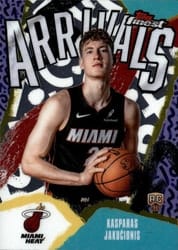2025-26 Finest Arrivals Kasparas Jakucionis #A-20 card