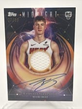 2025-26 Topps Midnight Rookie Jersey Autographs Kasparas Jakucionis #RJA-KJ card