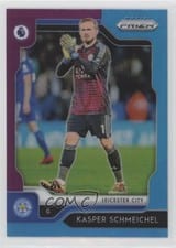 2019 Panini Prizm Premier League Kasper Schmeichel Red Mosaic #68 card