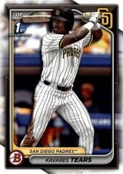 2024 Bowman Draft Base Set Kavares Tears #BD-57 card