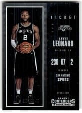 2017 Panini Contenders Kawhi Leonard #76 card