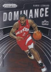 2019-20 Panini Prizm Dominance Kawhi Leonard #16 card