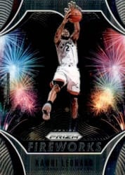 2019-20 Panini Prizm Fireworks Kawhi Leonard #8 card