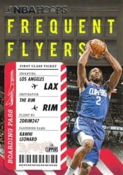 2020-21 Hoops Frequent Flyers Kawhi Leonard #13 card