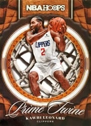 2020-21 Hoops Prime Twine Kawhi Leonard #2 card