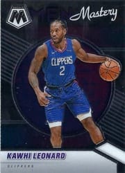 2020-21 Panini Mosaic Men of Mastery Kawhi Leonard #2 card