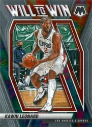2020-21 Panini Mosaic Will to Win Kawhi Leonard #3 card