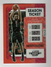 2021 Panini Contenders Optic Kawhi Leonard #25 card