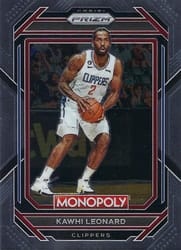2022-23 Panini Prizm Monopoly Base Set Kawhi Leonard #37 card